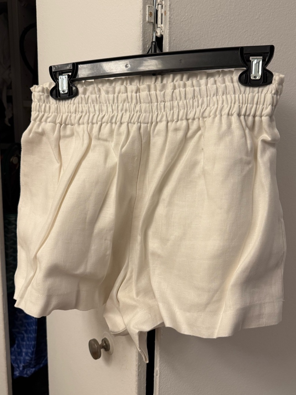 Reformation Rosalie White Lace Trimmed Linen Top Mila Shorts Set - Picture 6 of 10